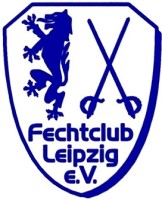 Logo des Fechtclubs Leipzig eV; Sponsoring der uniVersa Generalagentur Zetsche